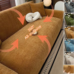 housse canapé marron clair texture lin moderne elastiques machine wash seater sofa cover