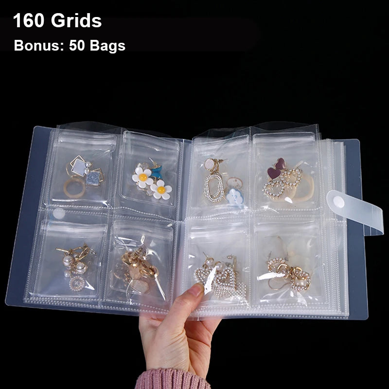 porte bijoux moderne acrylique bleu clair 50 sacs ziplock gratuits