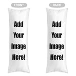 housse coussin personnalisable moderne imprimé noir blanc 100% polyester 40x100cm lit