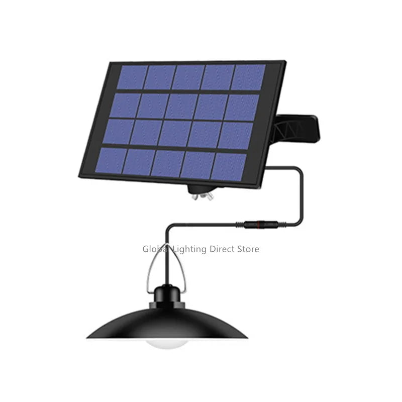lampe solaire extérieure moderne étanche noir contrôleur télécommande fixations