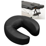 masseur facial coussin cuir noir mousse mémoire forme confort lit easy clean adultes