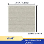 tapis auto adhésif 30x30cm uni khaki bleu noir vert rouge gris moderne intérieur antidérapant
