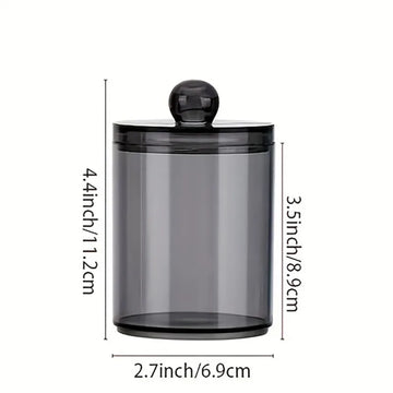 organisateur maquillage pot rangement transparent noir pinceaux rangement moderne boîte storage