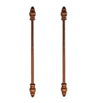 perches rideau bois marron clair texture naturelle classique sans fixation visible 18cm pièces