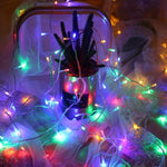 guirlande lumineuse led 80 lumières multicolore imperméable auto batterie extérieure intérieure fêtes