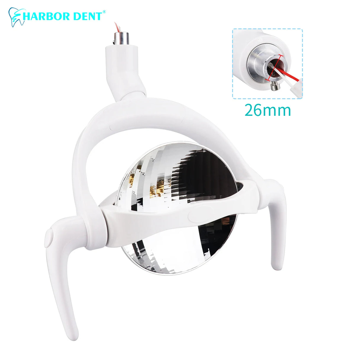 lampe dentaire led blanc moderne tringle handle switch vent sensor connecteur 22mm 26mm