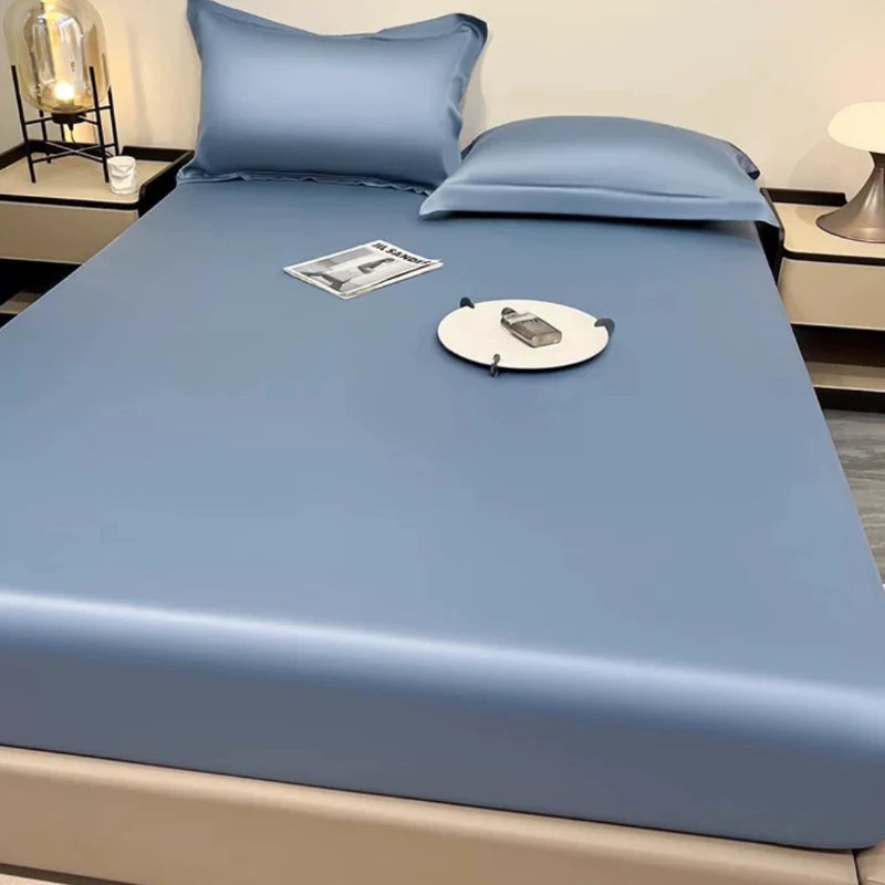 draps lit doux moderne bleu clair uni adhésif été qualité réactive