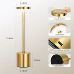 lampe table or rechargeable usb gradation continue tactile couleurs moderne veilleuse chambre décoration