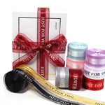 ruban décoratif rouge bleu clair rose violet noir doré rayures just for you satiné
