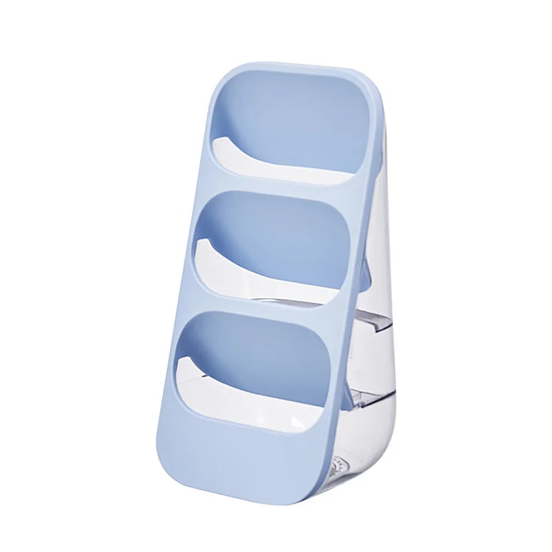 porte couverts transparent moderne gris vert rose cuillères fourchettes couteaux utilisation multiple réutilisable plastique