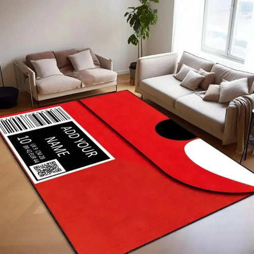 tapis sol moderne motif géométrique velouté antidérapant salon chambre intérieur décoration maison grande taille