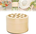 support tige transparent moderne pot fleurs adhésif trou hexagonal DIY art floral