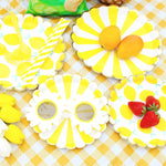 assiettes gobelets papier jetables motifs floraux fête anniversaire mariage décoration