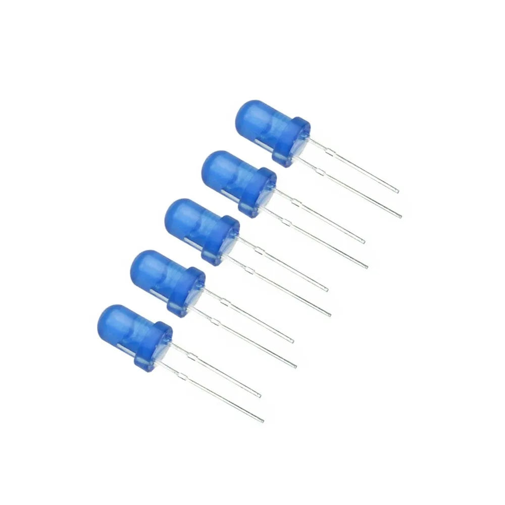 diodes led bleu vert rouge jaune blanc 5mm 100 pièces kit bricolage électronique