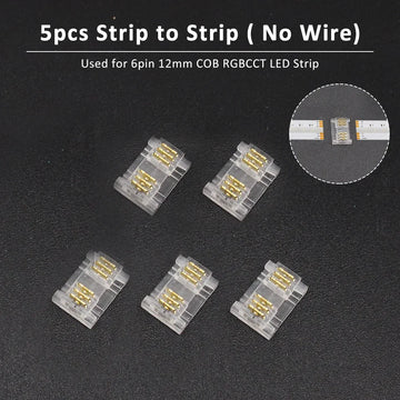 connecteurs rubans led transparent clips câbles couleur moderne facileRGBOCCTBPCOB