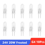ampoules halogènes g4 transparentes opalescentes 24v 220v blanc chaud classique 10w 20w 35w 50w