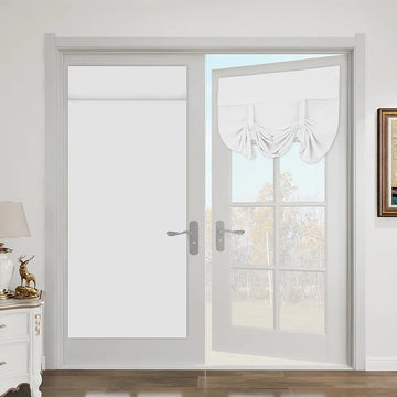 rideaux porte français occultant gris noir moderne intégré fenêtre française polyester opaque classique