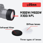 lentilles noires transparentes 30mm 28mm 26mm 25.4mm diffuse ir filter led chasse