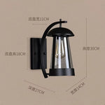 lampe murale moderne aluminium noir transparent éclairage extérieur contemporain fixée verre borosilicaté led