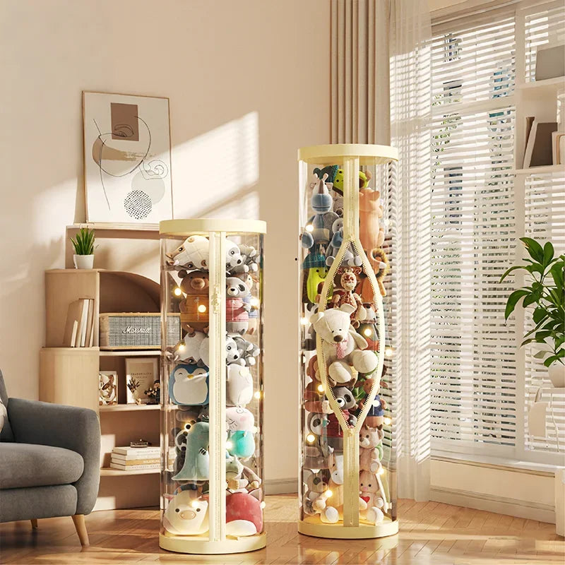 boîte jouets rotative transparente moderne rangement zip bébé enfant organisation jouets almacenamiento