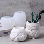 silicone moule chouette bougie plante deco intérieur artisanal blanc terre cuite plumes rustique bohème