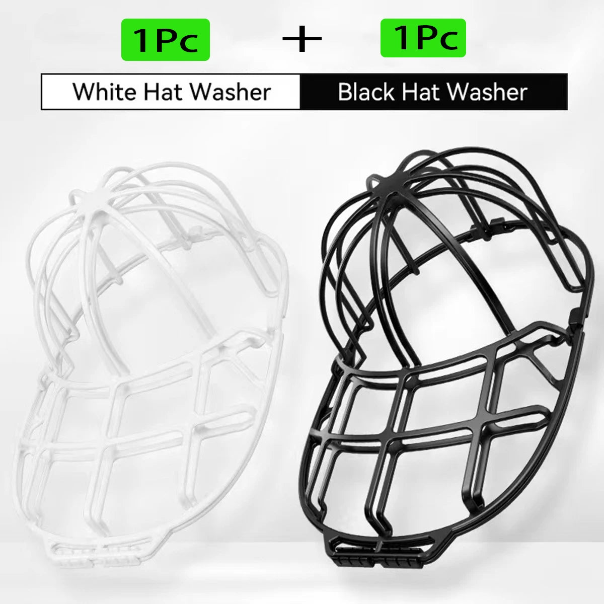 rangement chapeau casquette baseball bleu blanc vert maille clips sac lavage durable protecteur
