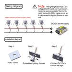 projecteur led spot noir or blanc argent moderne 12v câble adaptateur interrupteur