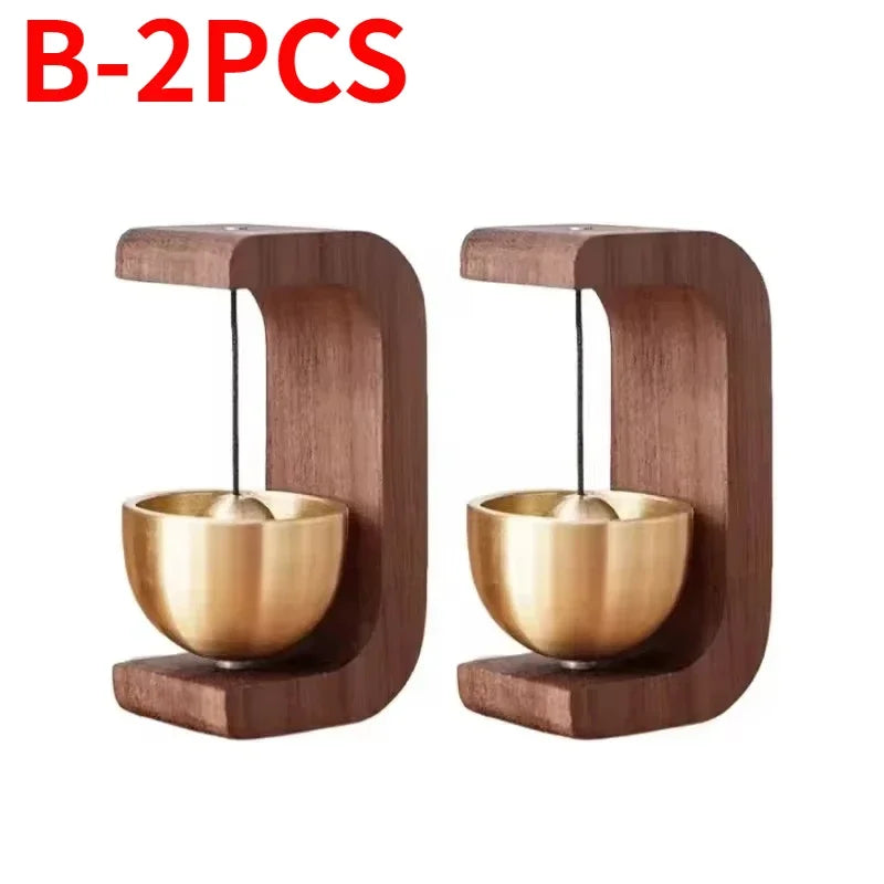 décoration intérieure boules sonores aimantées or bois modernes minimalistes suspension chambre entrée