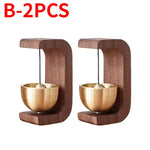 décoration intérieure boules sonores aimantées or bois modernes minimalistes suspension chambre entrée