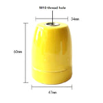 socle lampe céramique couleurs multiples moderne fixations opaques variées dimensions disponibles