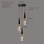 suspension lumineuse moderne élégante noir doré transparent câble ajustable led 90 260v 249 2000lm