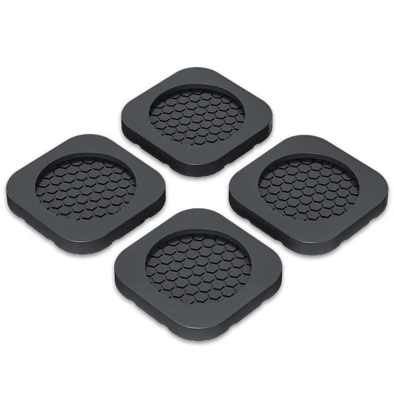 protecteurs meubles anti vibration adhésifs antidérapants silicone noirs hexagonaux modernes pièces