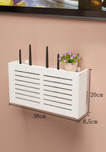 cache réseaux souriant wifi antennes décoration moderne blanc ventilation grille