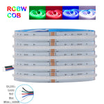 ruban led flexible blanc moderne 24v 840leds rgb cct adhésif inclusion câbles connecteurs
