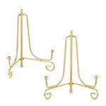 supports assiettes réutilisables or argent modernes clips élégants 10 12 cm