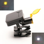 lampe frontale led dentaire chirurgicale filtre jaune pince loupes dentaires