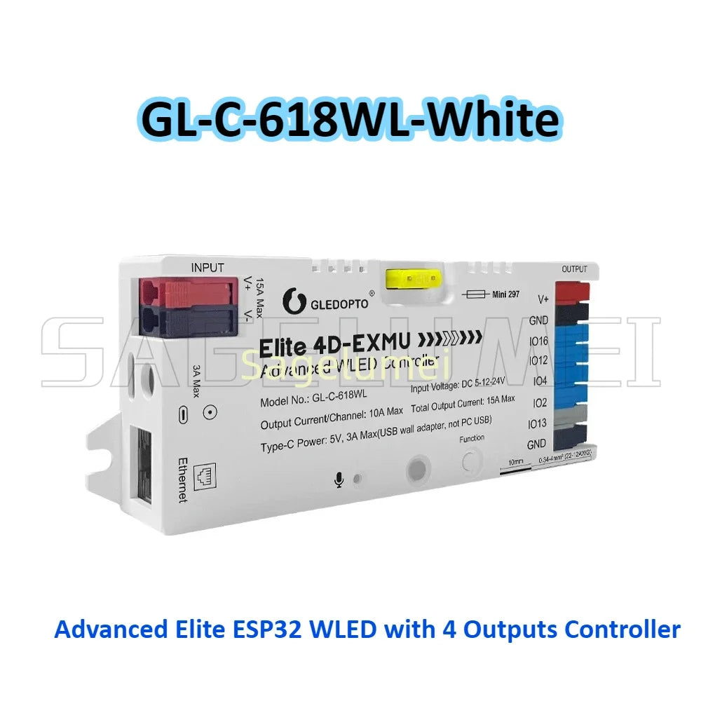 contrôleur led wled app control ws2811 ws2812 ws2813 compatible 360w blanc moderne technologie bricolage