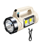 lampe torche led rechargeable solaire 15h éclairage vert olive moderne pratique