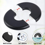 cache tap adhésif noir abs moderne 10x50mm 17x60mm 22x80mm 26x85mm 33x95mm