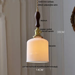 lampe suspendue led blanc doré noyer perforations vintage rustique ampoule e27
