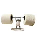 support papier toilette humoristique plastique gris blanc adhésif salle bain chambre toilette