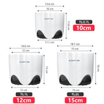 pots orchidées mesh double couche ventilation racines spirale transparent moderne blanc gris