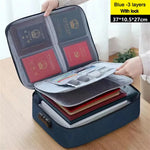 valise rangement noir tissu texturé moderne poignée amovible fermeture glissière serrure combinée portable officeécole