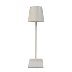 lampe table led moderne rechargeable sans fil intensité réglable étanche ip54 blanc minimaliste
