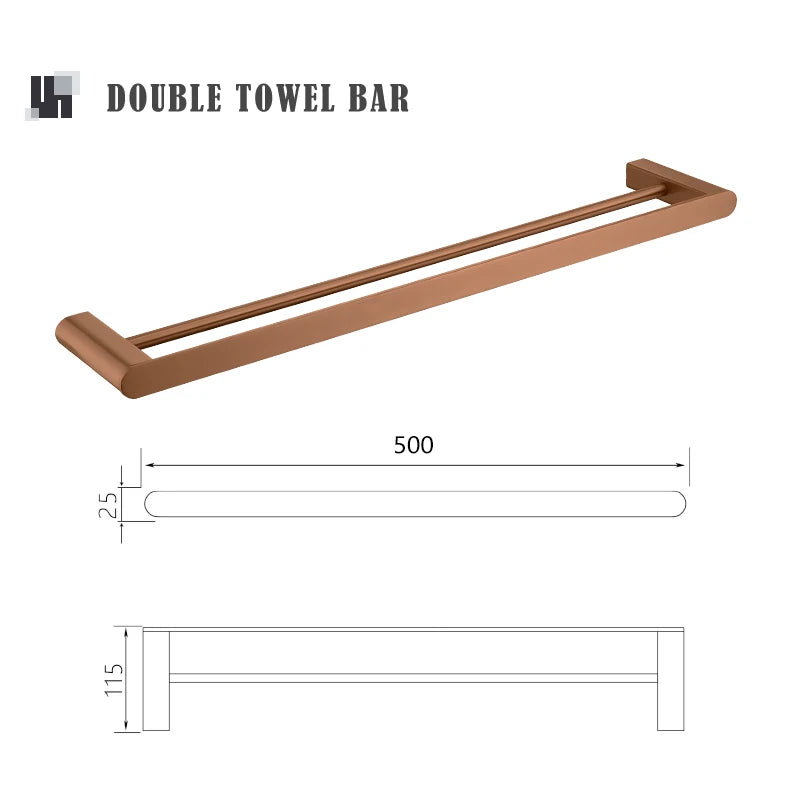 ensemble accessoires salle bain mural or rose acier inoxydable porte serviette savon brosse