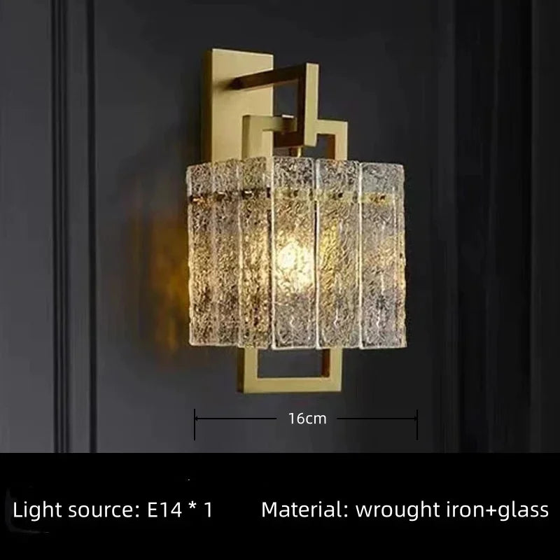 suspension lumineuse moderne élégante or noir transparent verre strié chambre salon restaurant