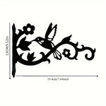 support mural noir colibri floral suspendre pots fleurs vis fixationextérieur