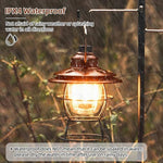 lanterne camping vintage led recharge usb portable métal noir blanc bronze