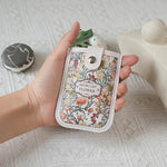 étui smartphone vintage floral blanc vert marron noir