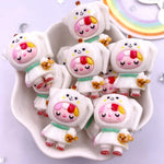 figurines animées colorées cartoon personnages accessoires coronnes chapeaux sacs ornement scrapbooking bricolage